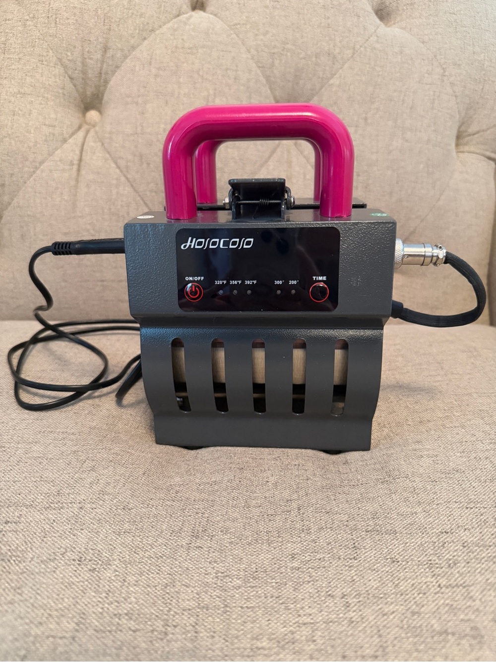 Hojocojo Mug Heat Press Machine Sublimation 10–15 oz Pink Handle